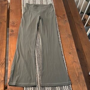 Gray/ Green Flared Lululemon Yoga Pants